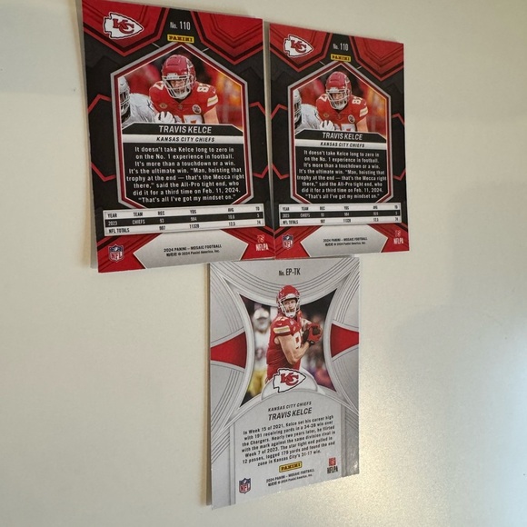 🔥 2024 Travis Kelce Panini Mosaic lot of 3 cards - Picture 5 of 5